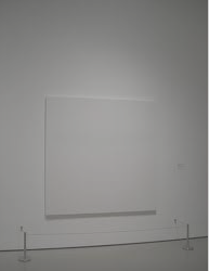 white paint on white canvas